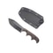 Compact Stonewashed Camping Knife With Sheath 6
