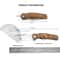 Steel Folding Pocket Knife with Sandalwood Handle for Camping