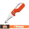 Portable Folding Box Cutter Stainless Steel Serrated Hook Knife 6