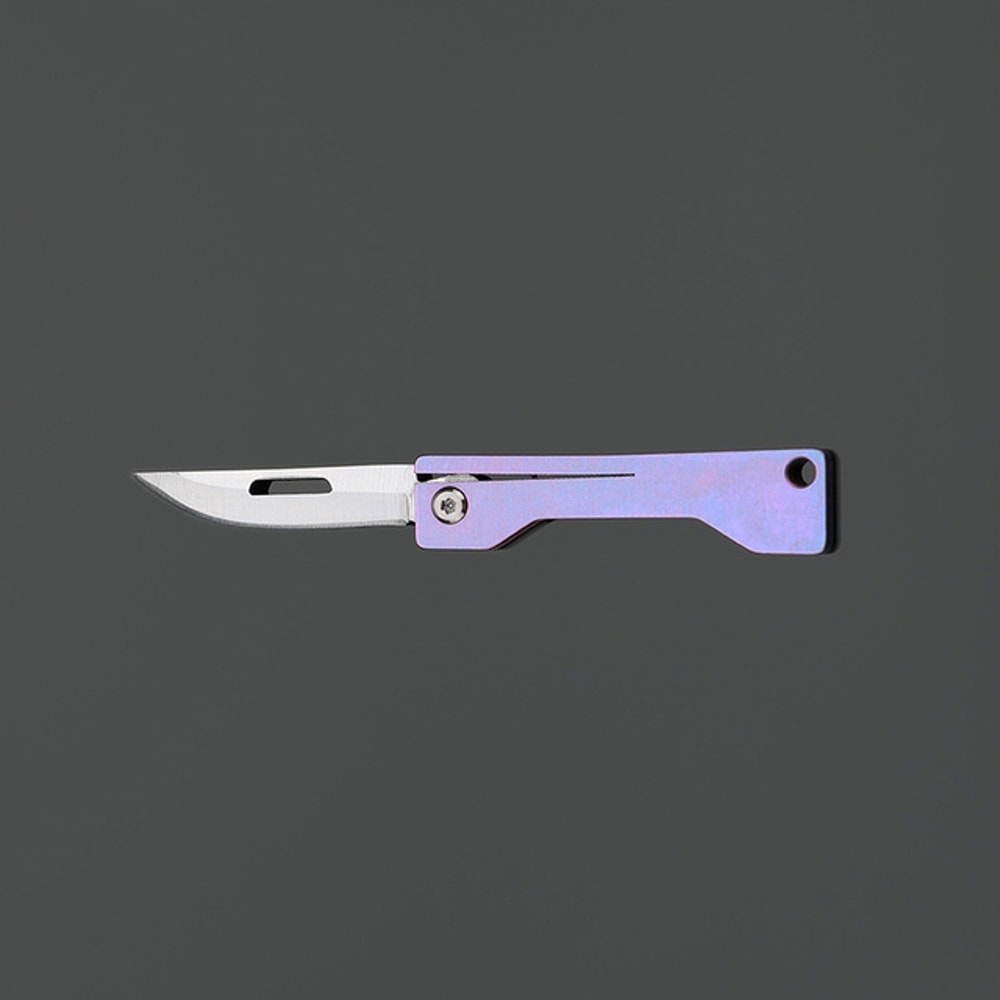 Titanium Mini Folding Knife Keychain Package Opener 1