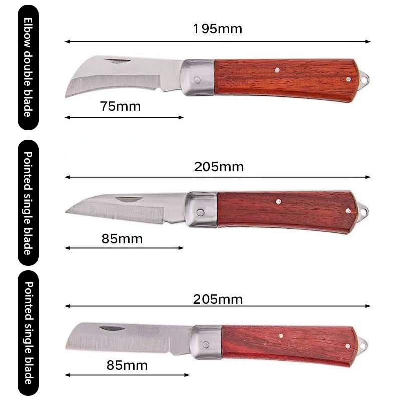 Folding Grafting Knife For Fruit Trees Garden Pruning And Budding Tool 4