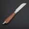 Yellow Sandalwood Camping Folding Knife for Outdoor Food Prep