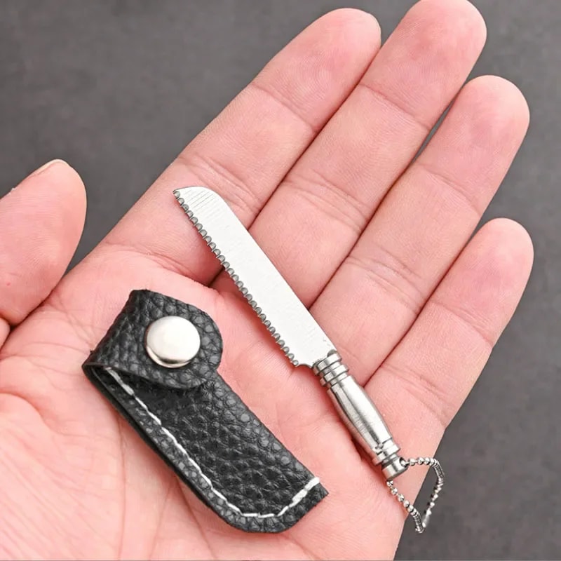 Mini Keychain Knife Stainless Steel Pocket Tool For Camping And Everyday Carry 2