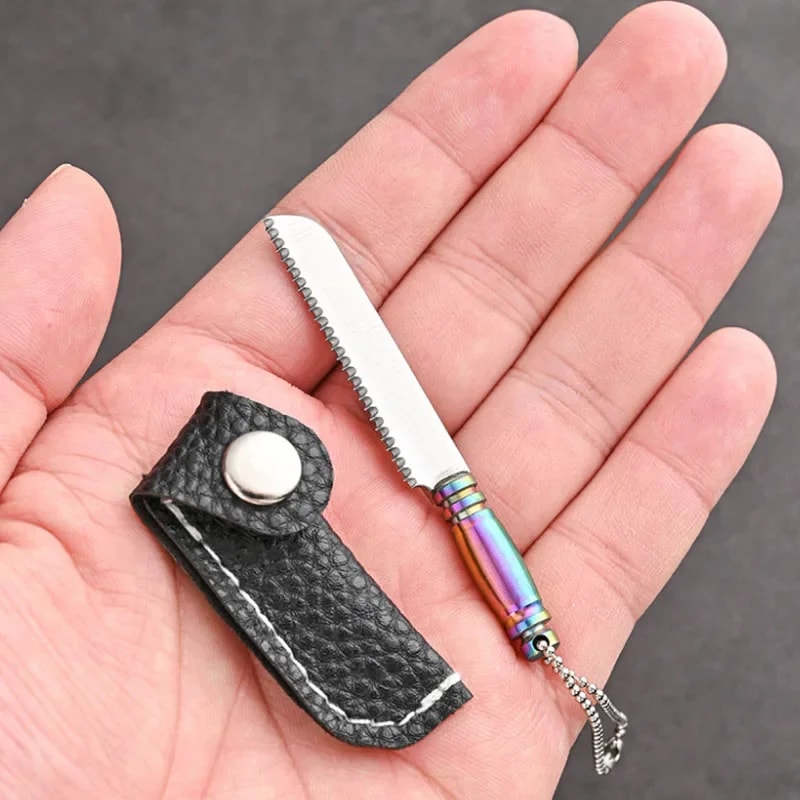 Mini Keychain Knife Stainless Steel Pocket Tool For Camping And Everyday Carry 3
