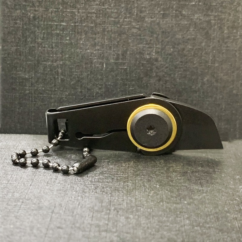 Stainless Steel Keychain Knife Mini Folding Box Opener 0