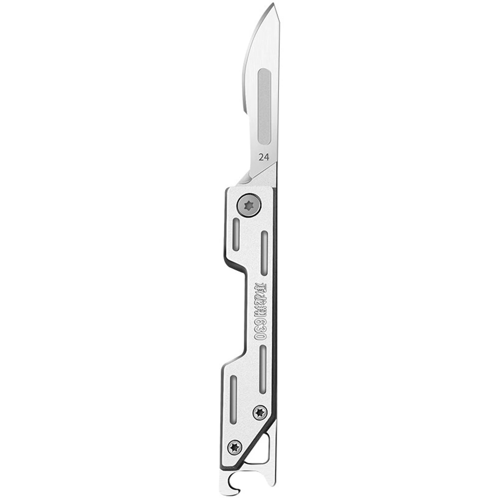 Mini Stainless Steel Folding Utility Knife With Bottle Opener 0