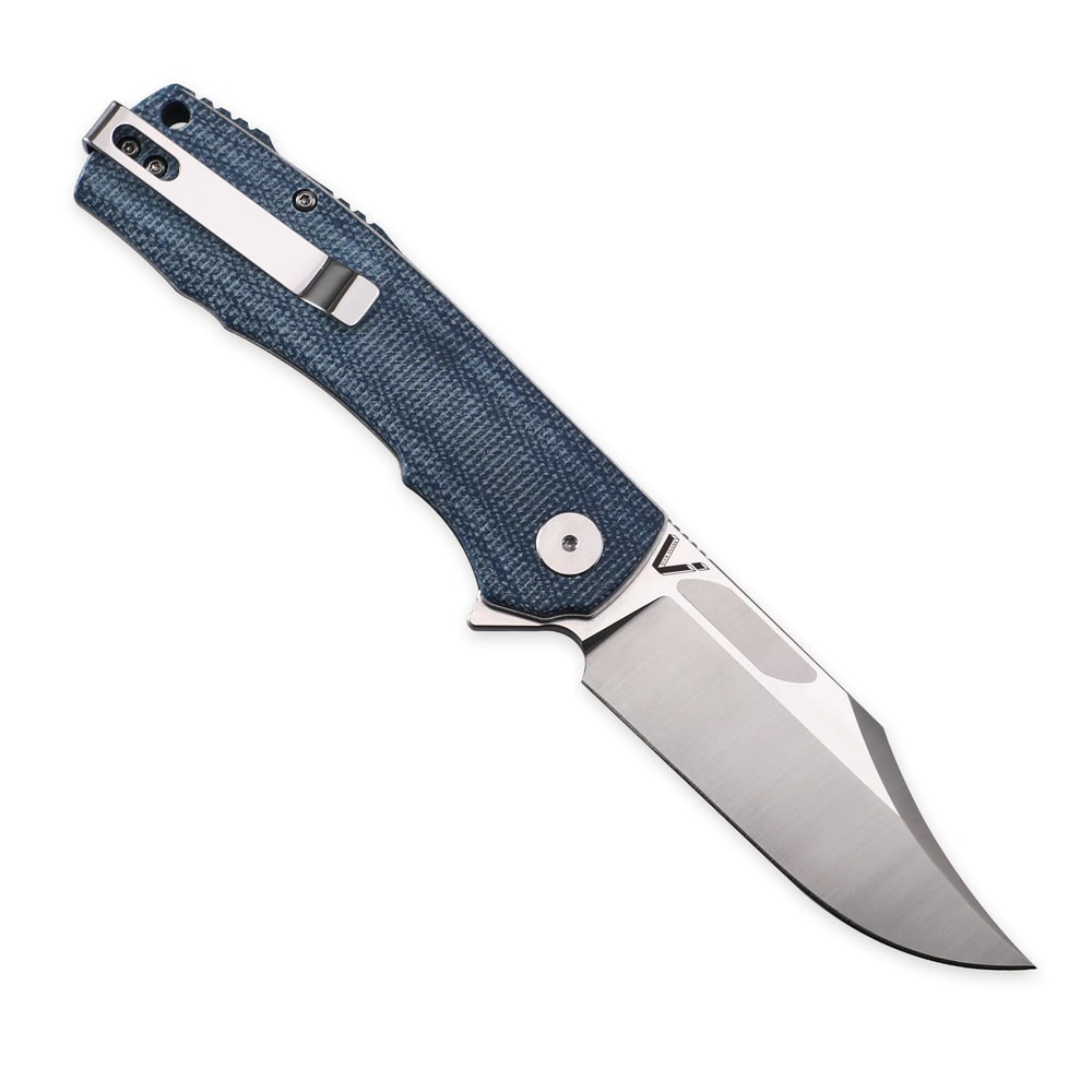 Petrified Fish Victor Pocket Knife With Steel Blade And Micarta Handle 0