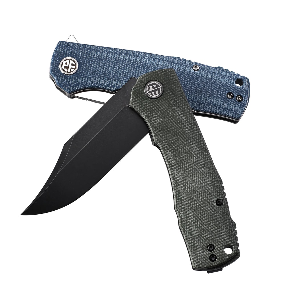 Petrified Fish Victor Pocket Knife With Steel Blade And Micarta Handle 1
