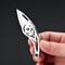 Titanium Mini Folding Knife Steel Keychain Tool