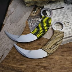 practice karambit training knife with dull edge portable claw trainer