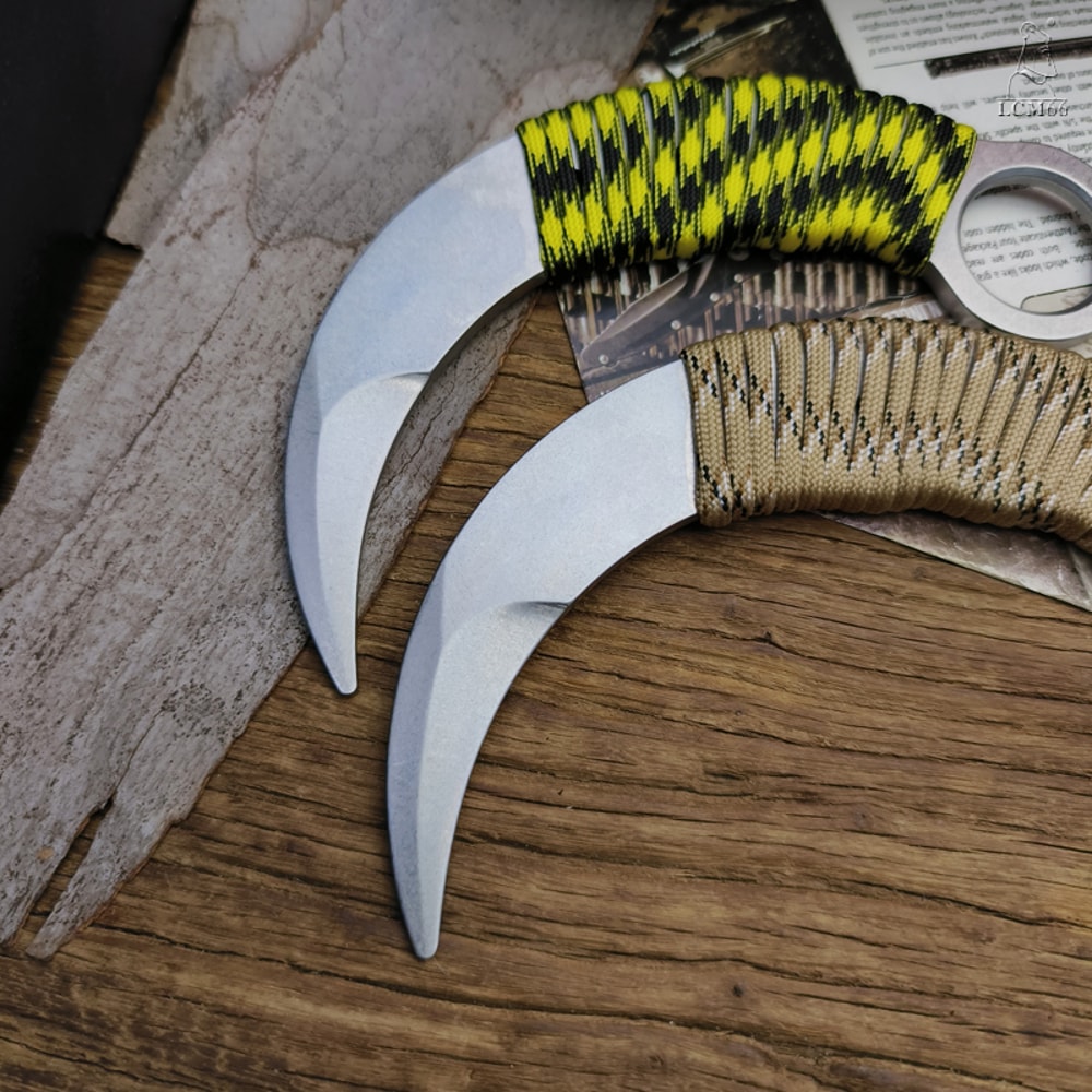 Practice Karambit Training Knife With Dull Edge Portable Claw Trainer 4