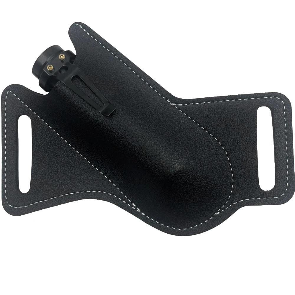 Leather Knife Sheath Belt Loop Holster For Folding Knife Flashlight And Tools 2