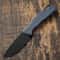 Petrified Fish Steel Folding Knife With Grip 6