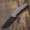 Petrified Fish Steel Folding Knife With Grip 7