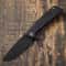 Petrified Fish Steel Folding Knife With Grip 10