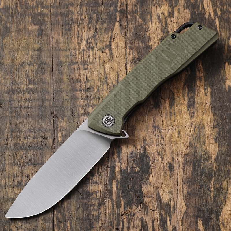 Petrified Fish Steel Folding Knife With Grip 11