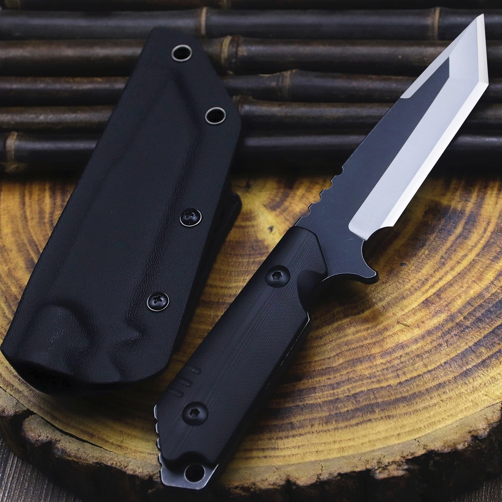 Outdoor Fixed Blade Camping Knife With Protective Sheath For Hunting 1