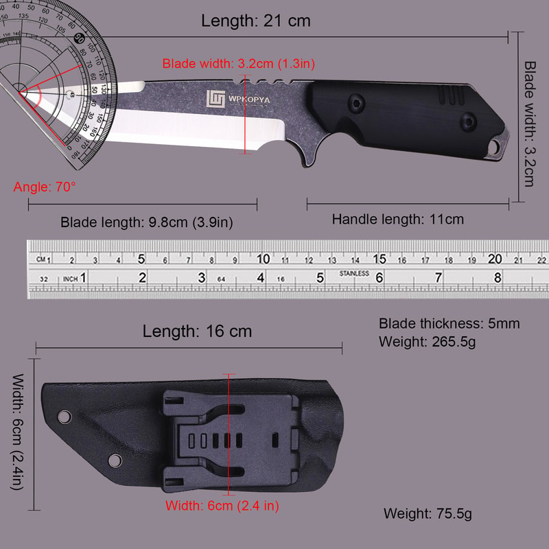 Outdoor Fixed Blade Camping Knife With Protective Sheath For Hunting 3