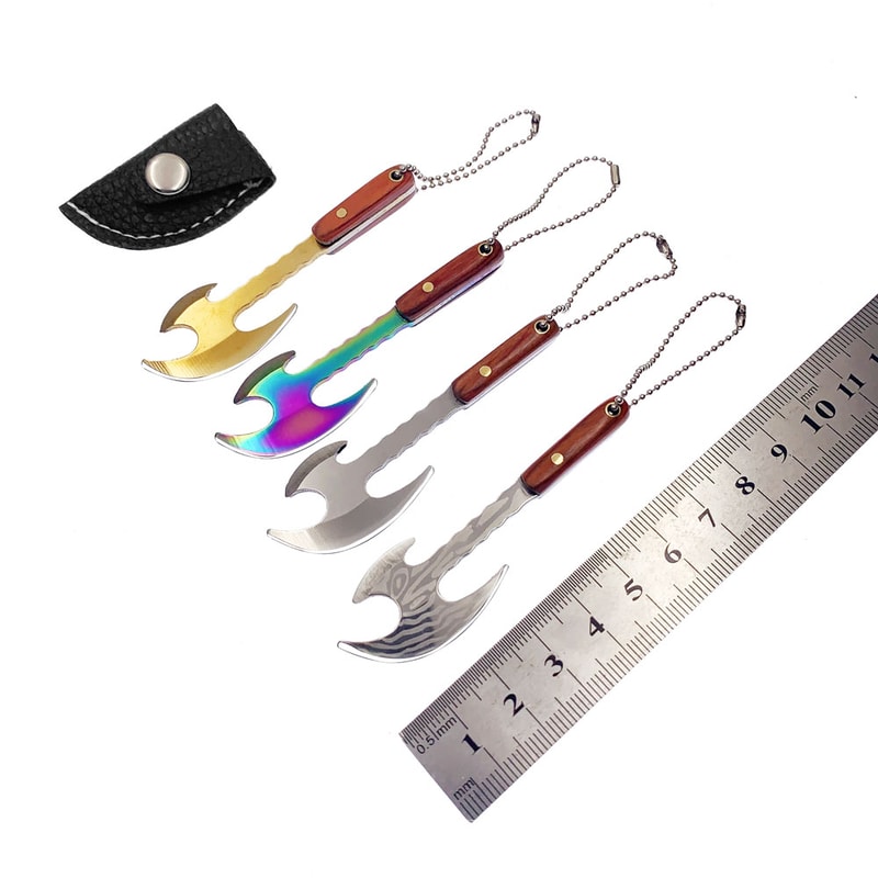 Mini Keychain Camping Axe Stainless Steel Utility Tool