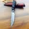 Handle Drop Point Camping Knife for Hunting and Outdoor Utility