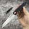Tanto Folding Knife with Grip for Camping and Outdoor Carry