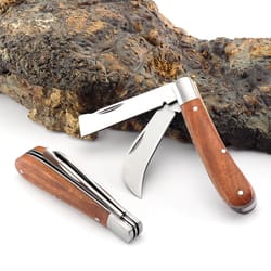 folding grafting knife for bonsai pruning and seedling tree cutting
