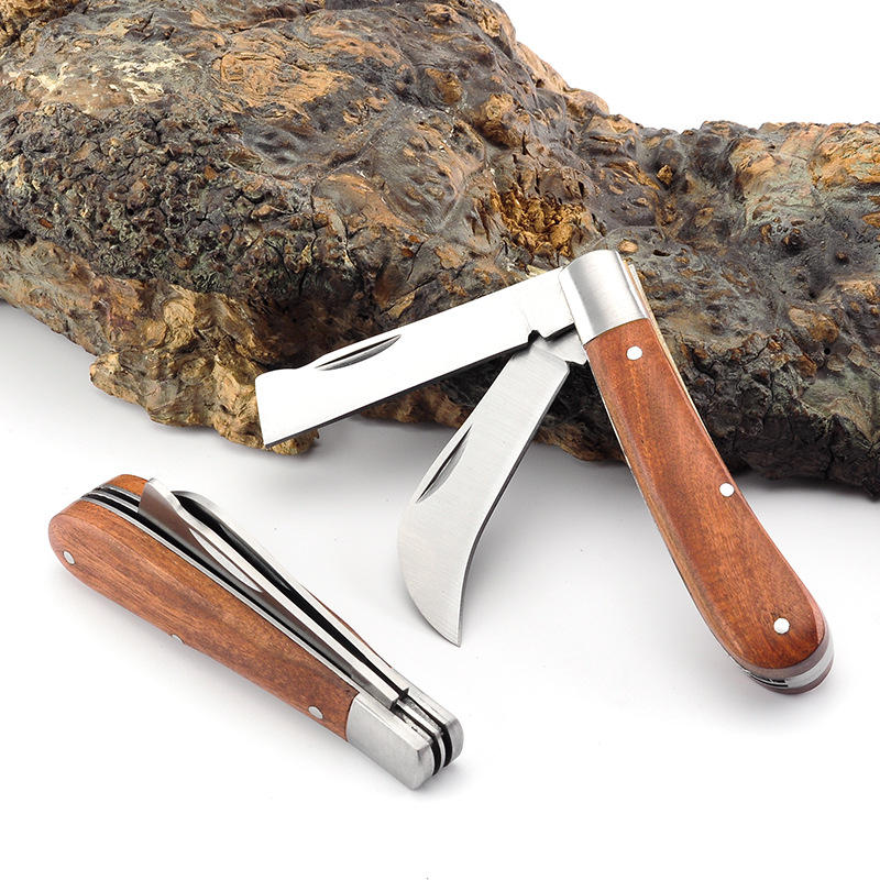 Folding Grafting Knife for Bonsai Pruning and Seedling Tree Cutting