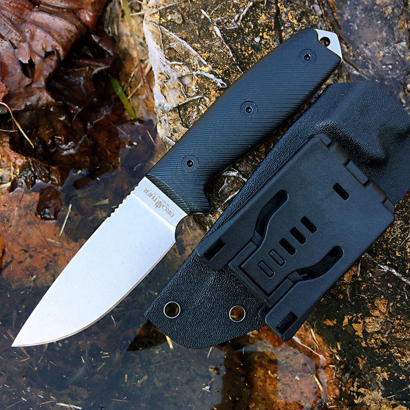 Brother Bushcraft Knife Sharp Fixed Blade Hunting & Outdoor Tool