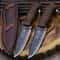 Fixed Blade Hunting Knife with Linen Handle for Outdoor Survival & Camping