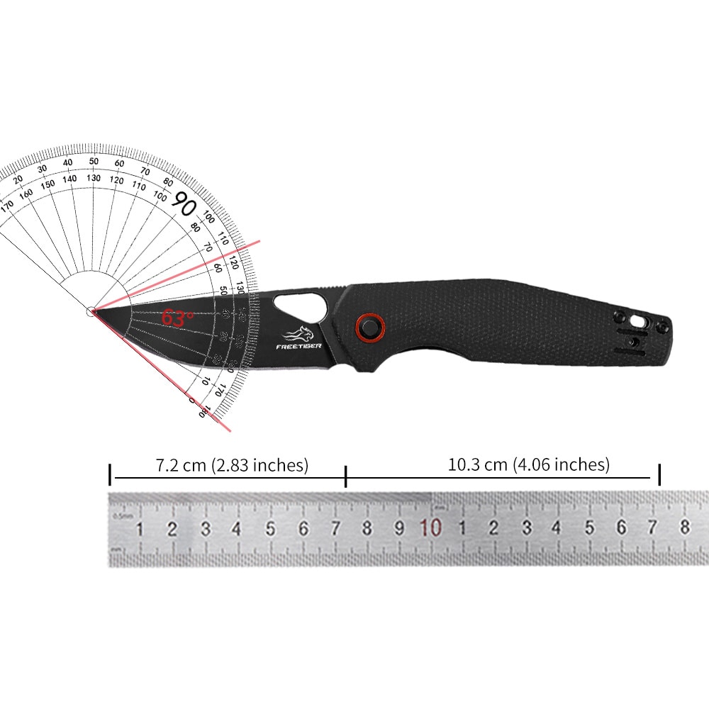 Tactical Folding Knife Steel Pocket Knife With Micarta Handle Camping Survival 1