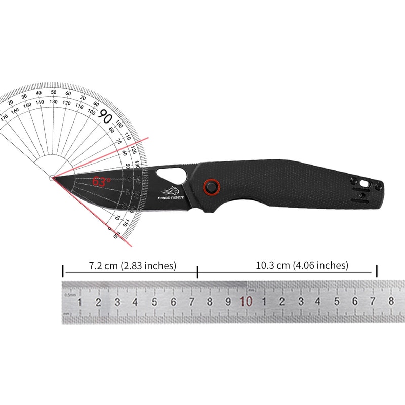 Tactical Folding Knife Steel Pocket Knife With Micarta Handle Camping Survival 1