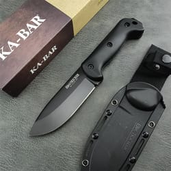 trekmaster fixed blade camping knife blade outdoor survival knife with nylon handle & sheath