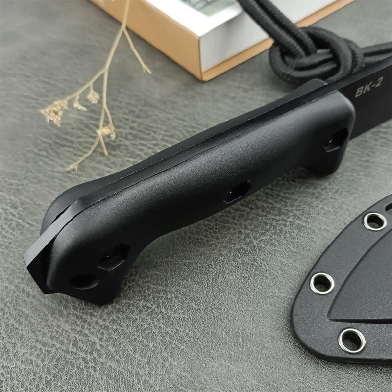 TrekMaster Fixed Blade Camping Knife Blade Outdoor Survival Knife with Nylon Handle & Sheath
