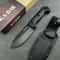 TrekMaster Fixed Blade Camping Knife Blade Outdoor Survival Knife with Nylon Handle & Sheath