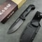 TrekMaster Fixed Blade Camping Knife Blade Outdoor Survival Knife with Nylon Handle & Sheath