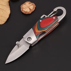 mini stainless steel pocket knife sharp folding knife for camping & outdoor use