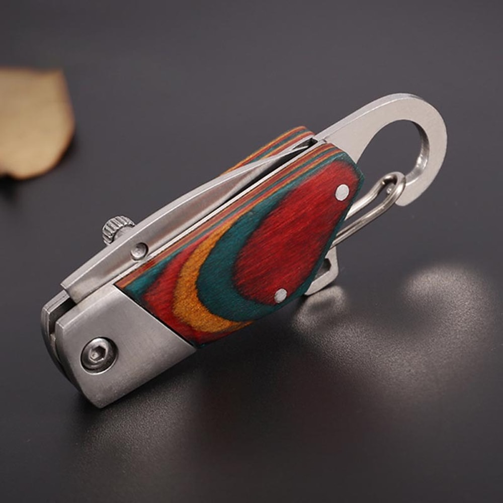 Mini Stainless Steel Pocket Knife Sharp Folding Knife For Camping Outdoor Use 2
