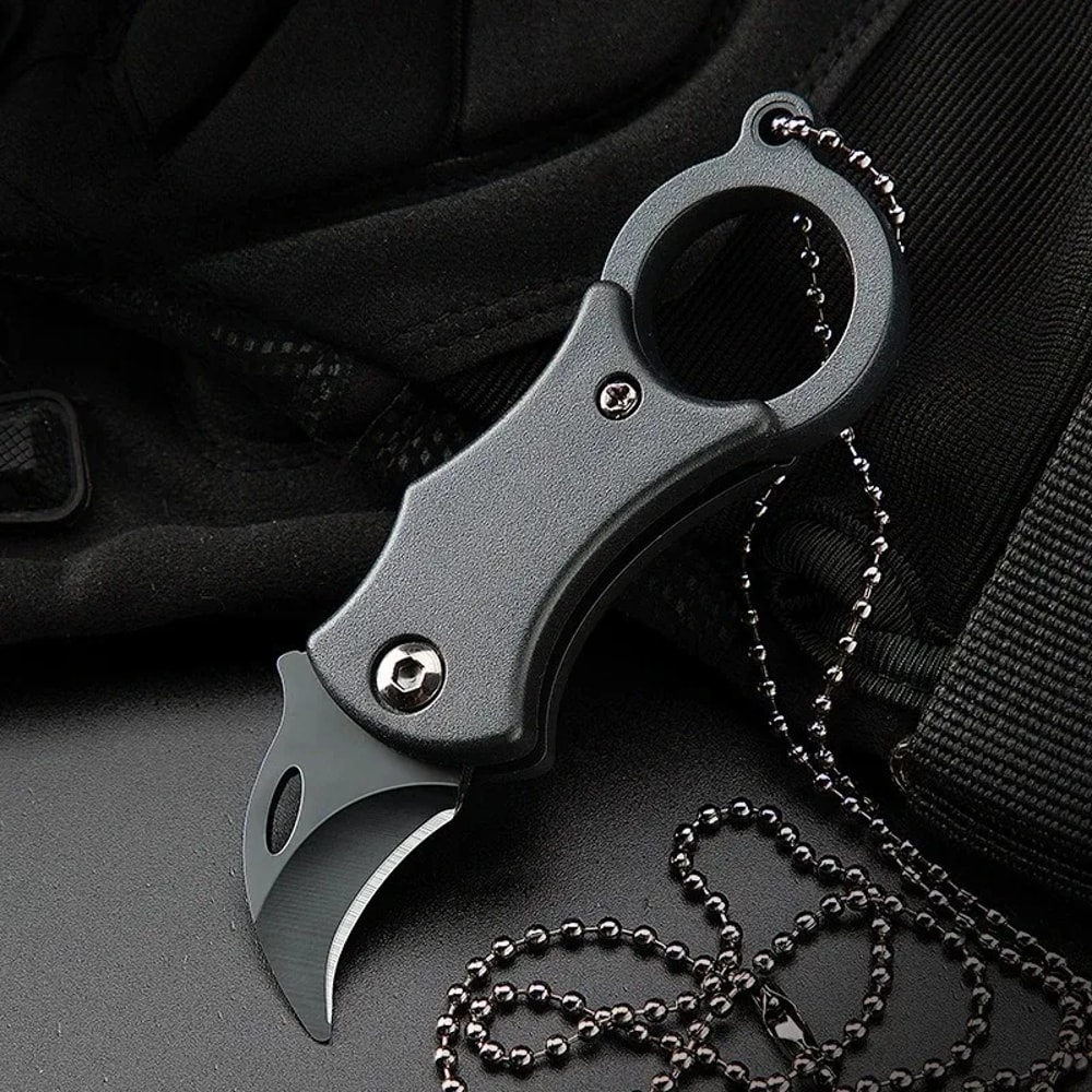 Ultra Compact Stainless Steel Keychain Pocket Knife Mini Knife For Camping Everyday Carry 2