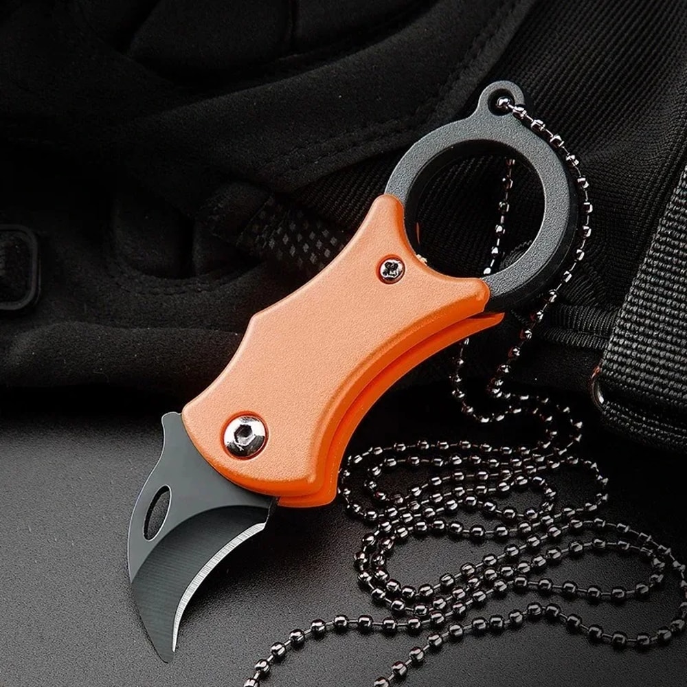 Ultra Compact Stainless Steel Keychain Pocket Knife Mini Knife For Camping Everyday Carry 4