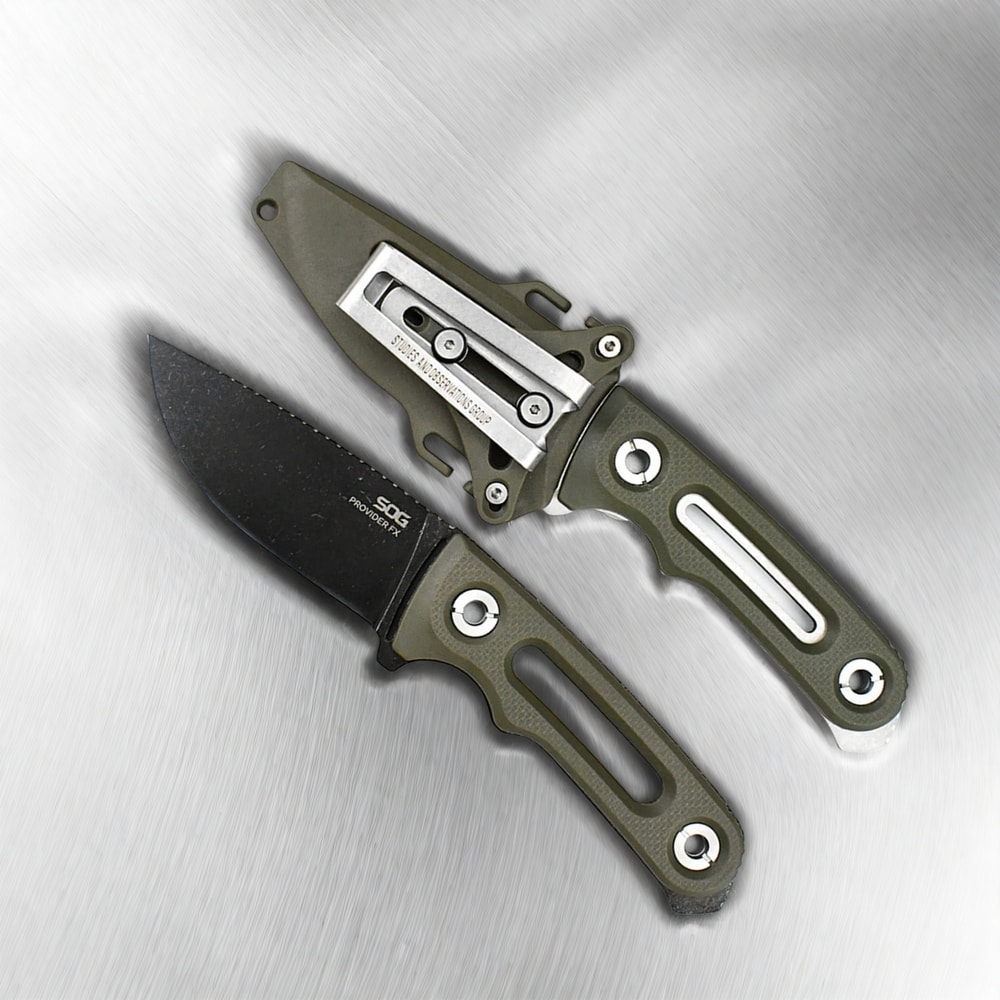 Provider Full Tang Survival Knife with Sheath Outdoor Hunting Knife