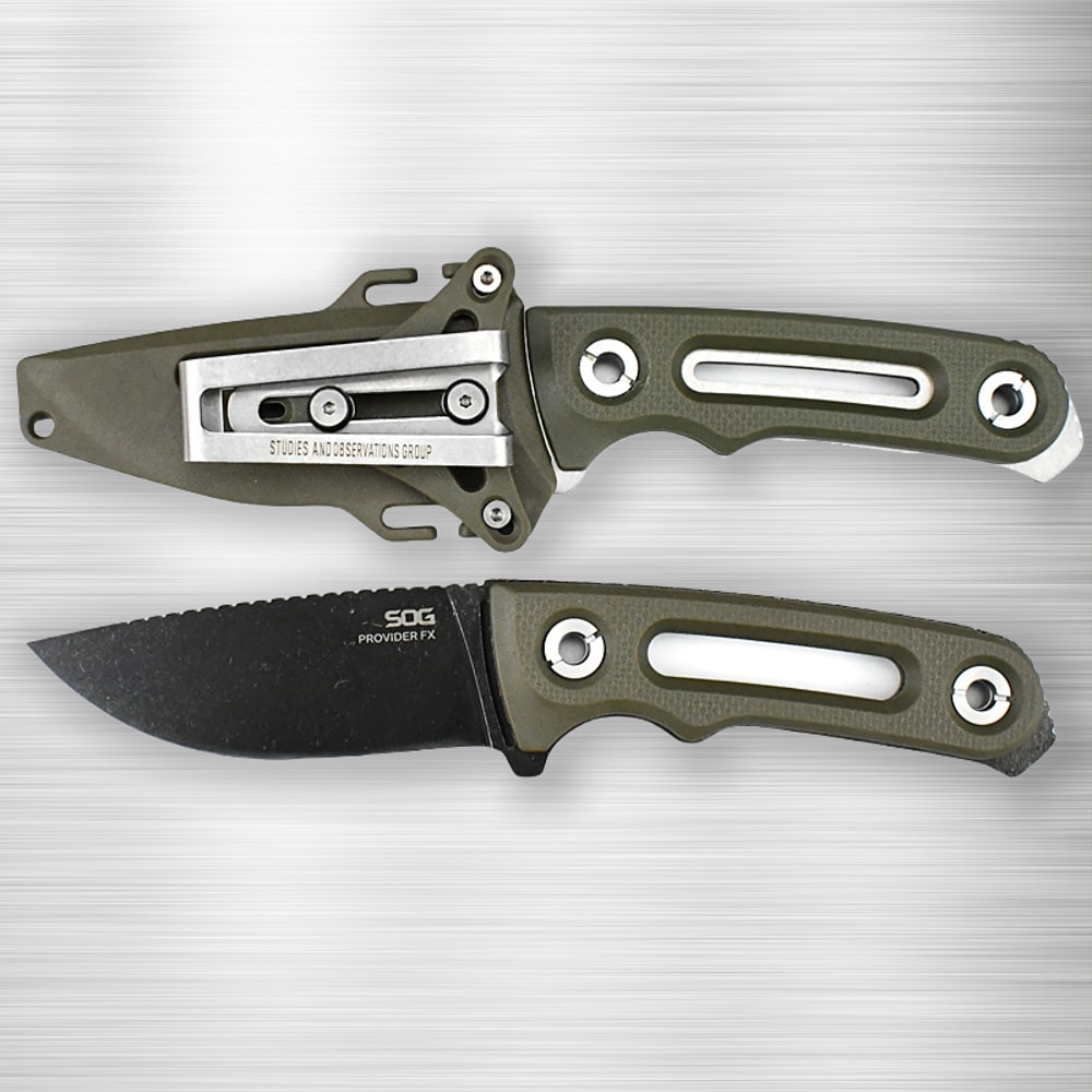 Provider Full Tang Survival Knife with Sheath Outdoor Hunting Knife