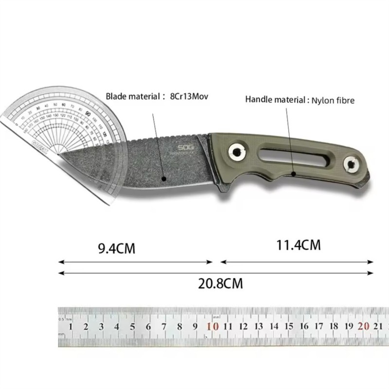 Provider Full Tang Survival Knife with Sheath Outdoor Hunting Knife