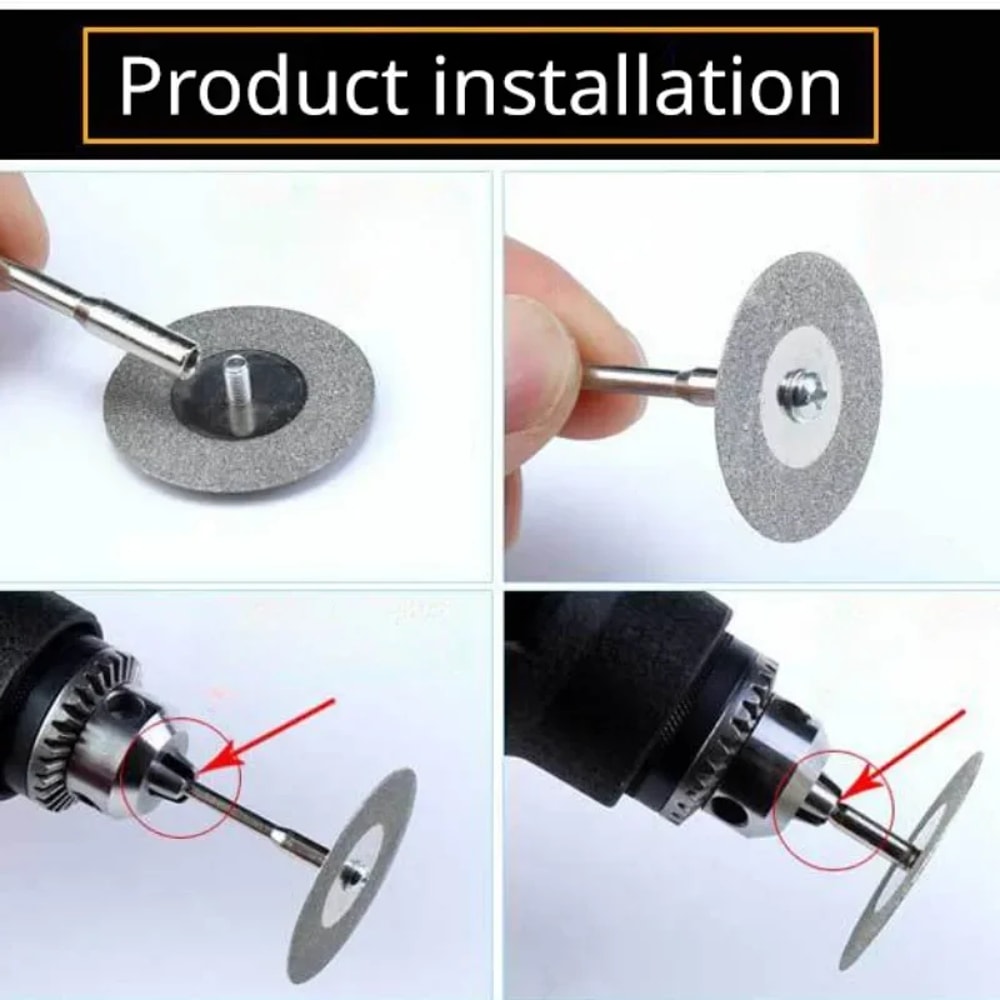 Diamond Cutting Disc Set for Dremel Rotary Tools Mini Saw Blade Cut Off Wheel Kit