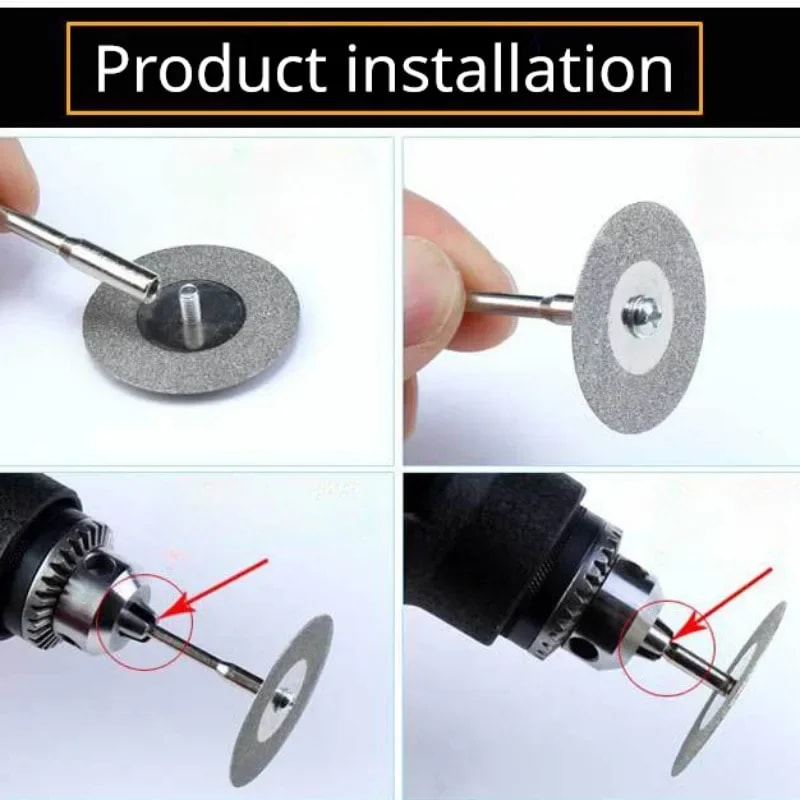 Diamond Cutting Disc Set for Dremel Rotary Tools Mini Saw Blade Cut Off Wheel Kit