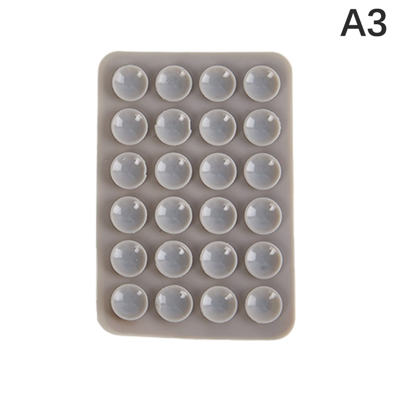 Suction Cup Wall Stand Mat Multifunctional Silicone Suction Phone Holder Square AntiSlip SingleSid