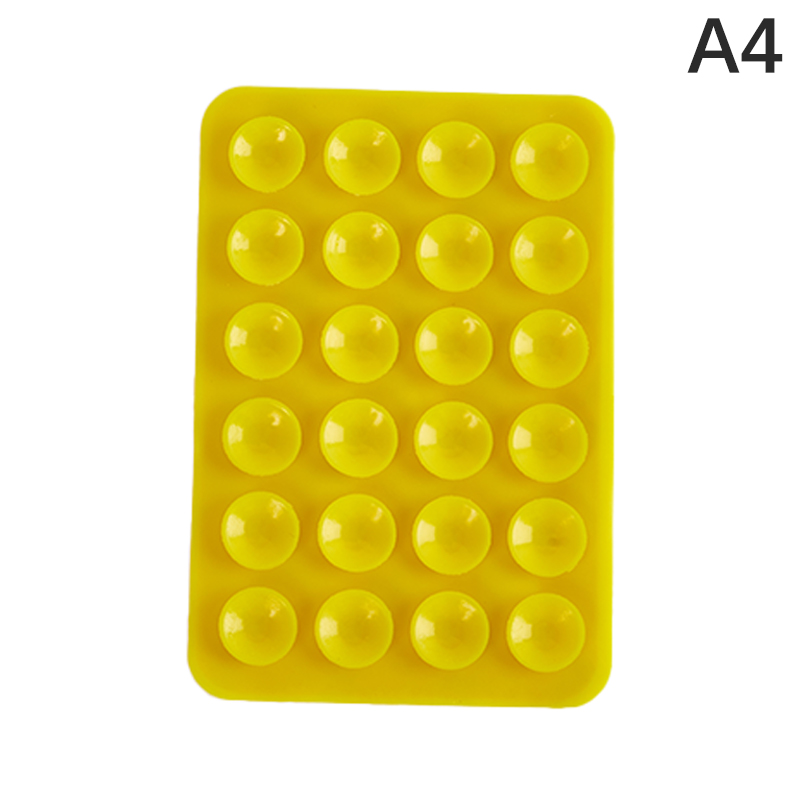 Suction Cup Wall Stand Mat Multifunctional Silicone Suction Phone Holder Square AntiSlip SingleSid