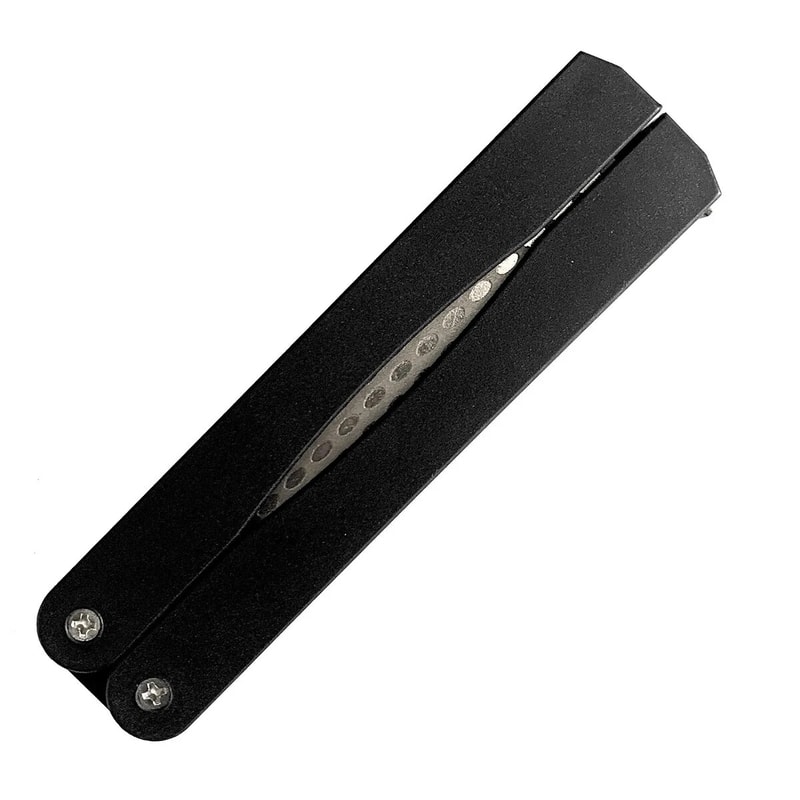 Portable Double Sided Diamond Knife Sharpener For Kitchen And Pocket Blades 5