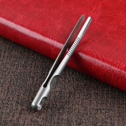 mini titanium tweezers portable alloy clip for outdoor tasks