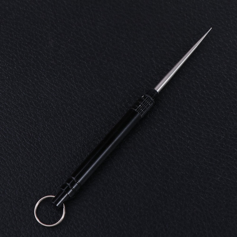 Premium Portable Metal Toothpick & Outdoor Fruit Fork Camping Tool with Holder