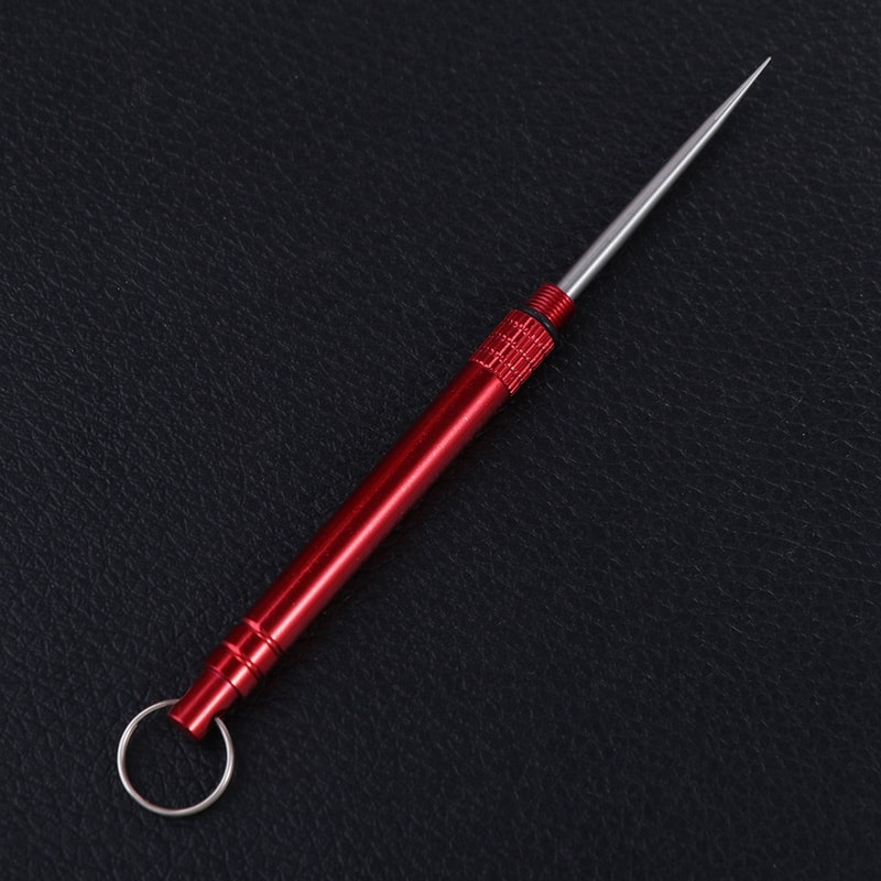 Premium Portable Metal Toothpick & Outdoor Fruit Fork Camping Tool with Holder